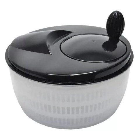 Seca Salada Prática Eficiente 23cm Grande Centrífuga de Salada Secador de Verduras Manual 4 Litros V