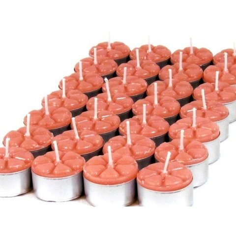 Velas Aromáticas 30 uni Aroma Pêssego Vela Rechaud