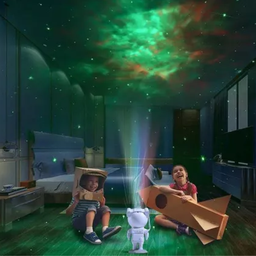 Luminária Astronauta Projetor Luz Galáxia Nebulosa Star - 4