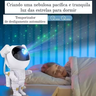 Luminária Astronauta Projetor Luz Galáxia Nebulosa Star - 5