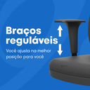 Ver imagem 5 de Cadeira Presidente Brizza Relax Assento Poliéster