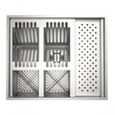 Ver imagem 2 de Calha Quadrada de Inox Mais Barata do Brasil Pia