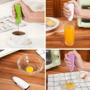 Ver imagem 5 de Mini Mixer Batedor Misturador Giratório a Pilha para Café Cappuccino Milk Shake e Ovos