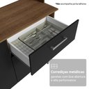 Ver imagem 7 de Armário de Cozinha Compacta 196cm Rustic/preto Aura Madesa 01