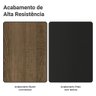 Armário de Cozinha Compacta 196cm Rustic/preto Aura Madesa 01 - 11