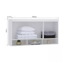Ver imagem 2 de Guarda-roupa Modulado 165cm Aéreo 2 Portas Alpes Luciane