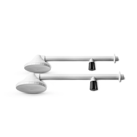 Kit 2 Chuveiros Frios 4 Pol Branco com Registro Pvc Resistente