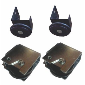 Kit Roldana Para Porta De Correr 2 Superior e 2 Inferior