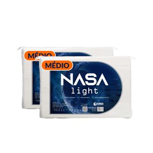 Kit Travesseiros Nasa Light Médio Sonos 2 Unidades