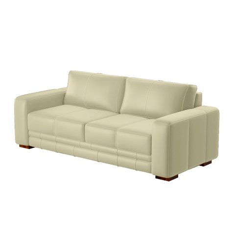 Sofá Decorativo Sala de Estar Champions 2 Lugares 150cm Couro Tiza - Mozzelar