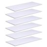 Kit 6 Prateleiras de Madeira MDF Branca - 1