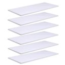 Ver imagem 1 de Kit 6 Prateleiras de Madeira MDF Branca