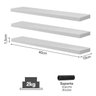 Kit 3 Prateleiras Retas Prat-K Decorare Branco 1,5X10X40Cm - 1