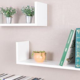 Kit Prateleiras U Estante De Livros Branco 60 Cm 3 Unidades - 4