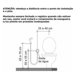 Ducha Higiênica Acqua Goa Cromado - Tigre 57121 - 6 Ducha Higiênica Acqua Goa Cromado - Tigre 57121 - 6