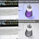 Ver imagem 4 de Mosquito Trap Zaer Lâmpada Mata de Mosquitos Portátil Lâmpadas Mosquiteiras Elétricas Led Luz Uv Usb