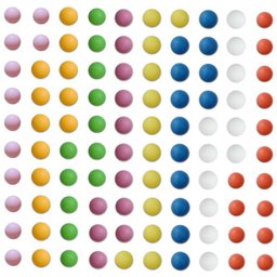 Bolas / Bolinhas de Ping Pong Colorida Pacote com 100 Unidades - 3