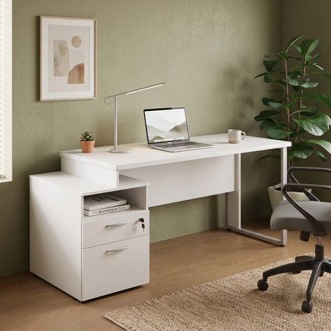 Escrivaninha Diretor Industrial 172cm Yescasa Cinza
