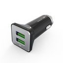 Ver imagem 1 de Carregador Veicular C3 Tech 2.4A 2 USB + Cabo Micro USB