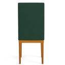 Ver imagem 4 de Kit 4 Cadeiras de Jantar Brisa Suede Base de Madeira - Pallazio Cor Verde