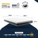 Ver imagem 4 de Colchão de Espuma D70 Pillow Top Ortopédico Ultra D70 Casal 138cm