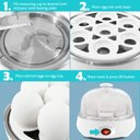Ver imagem 5 de Elite Gourmet Cozedor de Ovos Elétrico 7 Unidades com Auto-desligamento (branco)