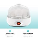 Ver imagem 4 de Elite Gourmet Cozedor de Ovos Elétrico 7 Unidades com Auto-desligamento (branco)