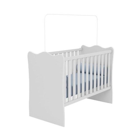 Berço Simples Infantil Doce Sonho 1 Branco Qmovi