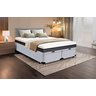 Cama Box Baú King Size Bipartida Serenelife - Suede Cinza Claro - 2