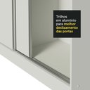 Ver imagem 7 de Guarda Roupa Infantil 100% Mdf Madesa Logan 3 Portas de Correr com Pés - Branco
