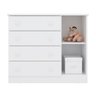 Guarda-Roupa Infantil 825 e Cômoda 2561 Doce Sonho Branco - 5