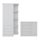 Ver imagem 1 de Guarda-Roupa Infantil 825 e Cômoda 2561 Doce Sonho Branco