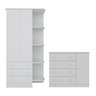 Guarda-Roupa Infantil 825 e Cômoda 2561 Doce Sonho Branco - 1