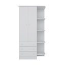 Ver imagem 2 de Guarda-Roupa Infantil 825 e Cômoda 2561 Doce Sonho Branco