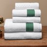 Jogo de Toalhas Banho e Rosto 5 Peças 100% Algodão Egípcio Pádua:verde - 1
