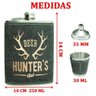 Cantil de Bolso Porta Bebidas Whisky Drinks Inoxidável Couro - 2