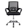 Kit 4 Cadeiras Escritório Home Office Giratória Preto - 3