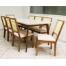 Sala de Jantar Completa Madeira Maciça com 8 Cadeiras 2,20x1,10m - Jade - Art Salas - 2