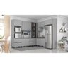 Cozinha Completa Modulada 100% MDF 10 Peças Belize 2 Cinza Henn - 9
