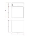 Ver imagem 4 de Mesa Cabeceira New York 1 Gaveta Laca com Palhinha Base Metal Off White