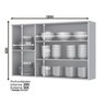 Cozinha Modulada 4 Peças 100% MDF Americana 1 Branco Henn - 5