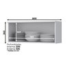 Cozinha Modulada 4 Peças 100% MDF Americana 1 Branco Henn - 8