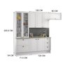 Cozinha Modulada 4 Peças 100% MDF Americana 1 Branco Henn - 3