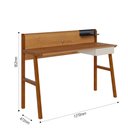 Ver imagem 5 de ESCRIVANINHA OFFICE INDUSTRIAL RETRO PARA QUARTO ESCRITORIO NATURE COM OFF WHITE