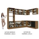 Ver imagem 6 de Armário de Cozinha Completa de Canto 479cm Rustic Preto Agata Madesa 01