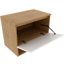 Ver imagem 2 de Gabinete de Banheiro 60 Cm 1 Porta e Nicho Valente Amêndoa/branco