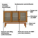 Ver imagem 5 de Buffet Detroit 3 Portas Off White/ Nature - Tebarrot