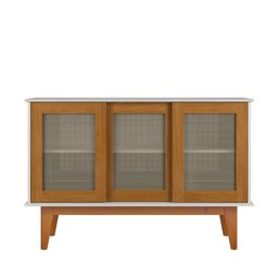 Buffet Detroit 3 Portas Off White/ Nature - Tebarrot - 1