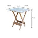 Ver imagem 3 de Kit 2 Jogos de Mesa Dobrável com 2 Cadeiras de Madeira 70x70 - Sem Pintura