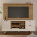 Ver imagem 1 de Conjunto 2 Peças Painel Slim e Rack 1 Porta com Dobradiças de Metal Michigan